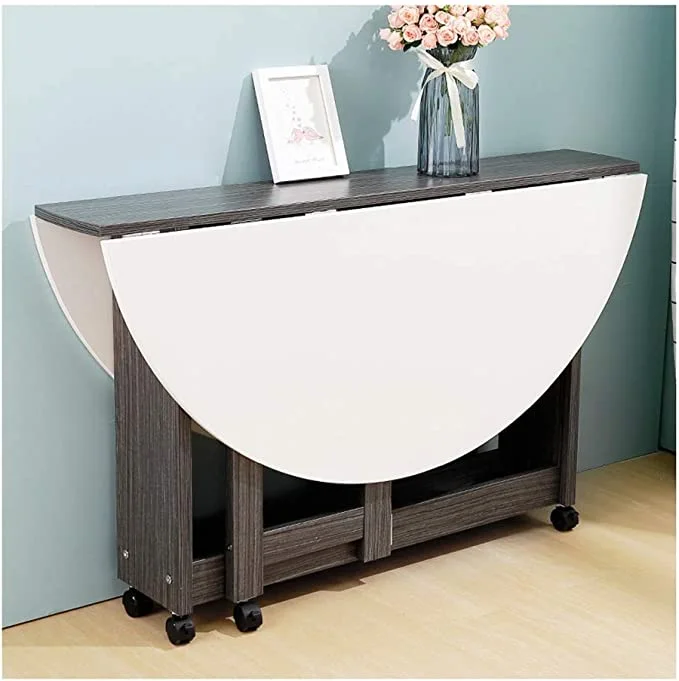 Folding dining table DM043 Rubber Wood