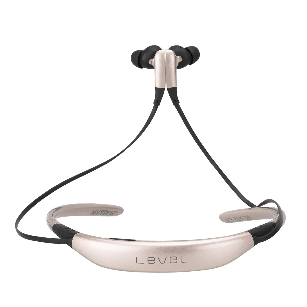 Hytech HY-XBK100 White Neck Strap Magnet Bluetooth Sport In-Ear Headset & Microphone