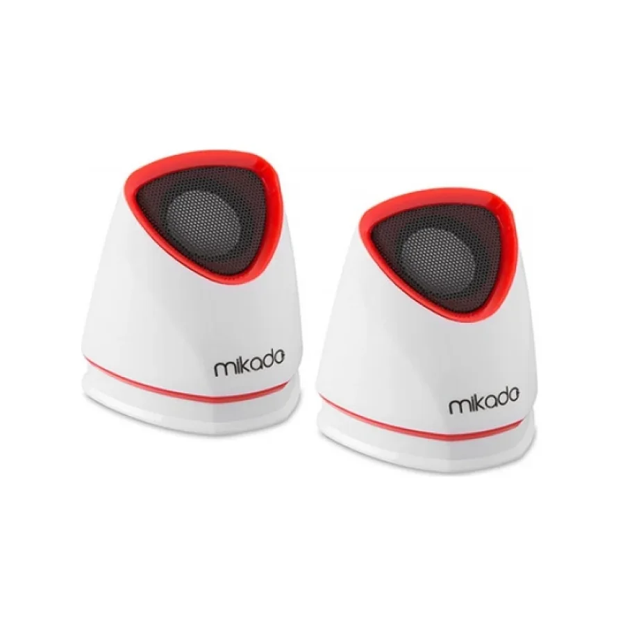 Mikado MD-158 2.0 White USB Speaker