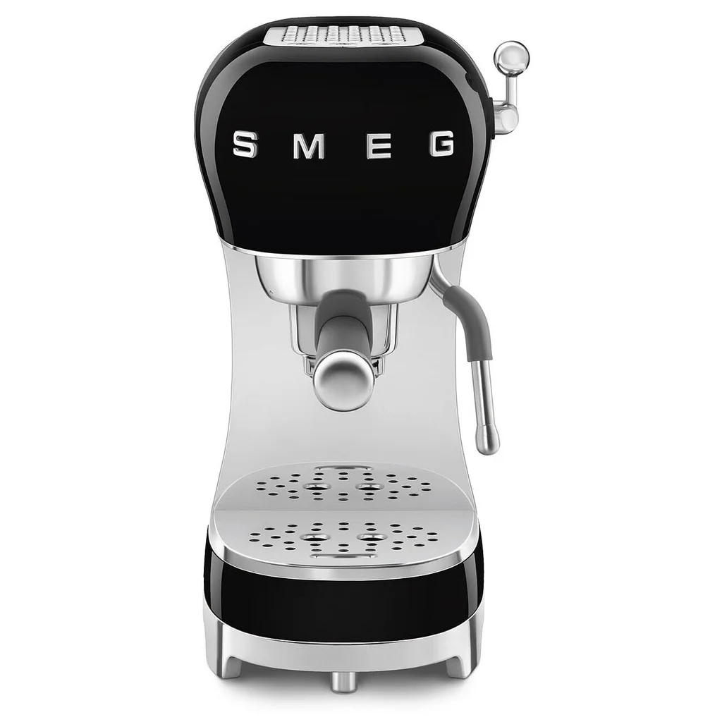 Smeg ECF02BLEU Espresso Manual Coffee Machine - Black