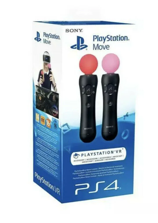 Sony PS4 Move Controllers - Twin Pack