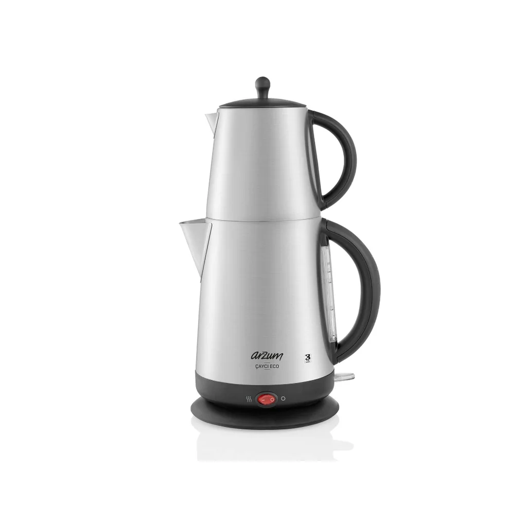 Arzum Tea Maker, Stainless Steel, 2200W - AR3072
