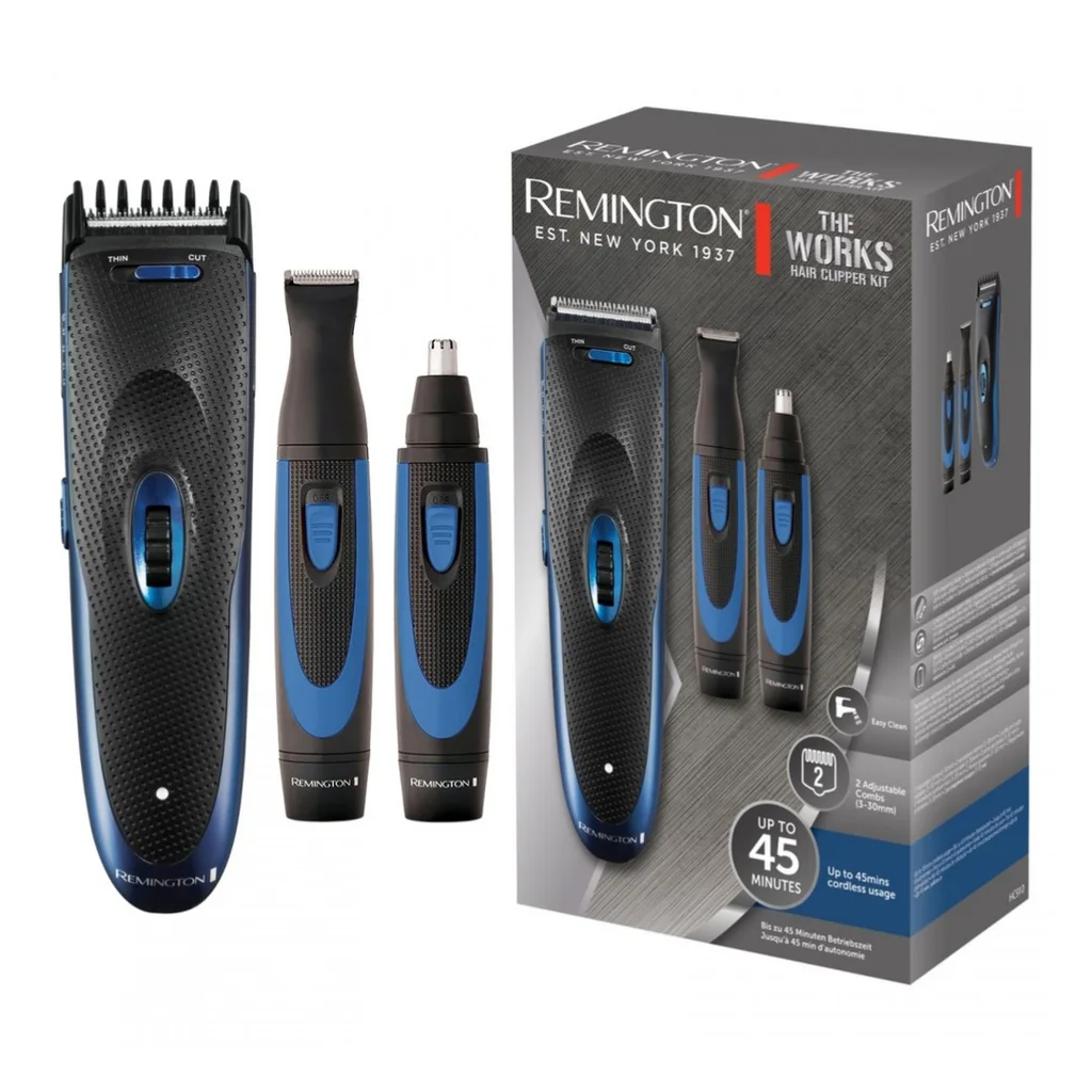 Remington HC910 The Works Hair Clipper Gift Pack Boxed