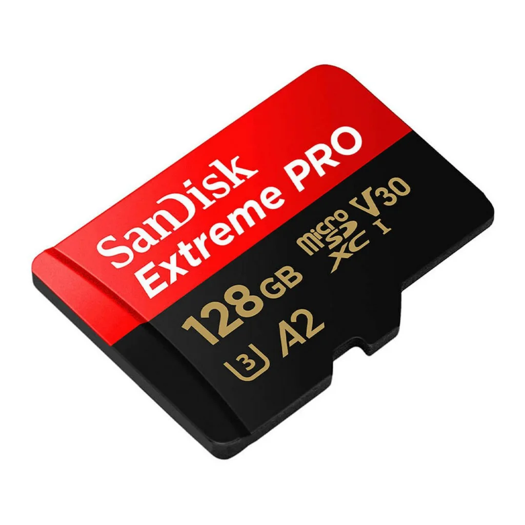 SanDisk Extreme PRO SDSQXCD-128G-GN6MA MicroSDXC Memory Card with adapter
