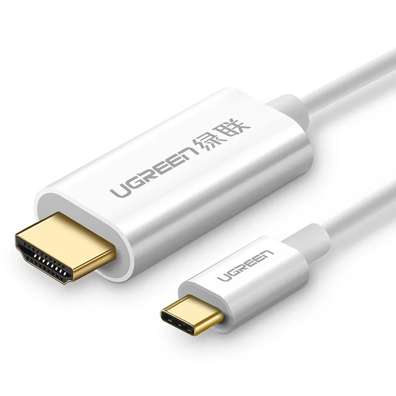 Ugreen USB Type C to HDMI Cable Male to Male ABS Case 1.5m White