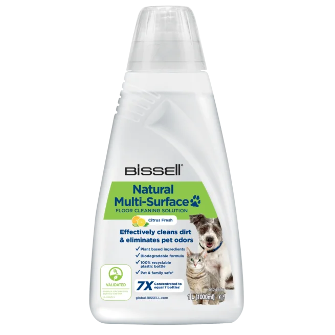 Bissell Natural Multi-Surface Floor Cleaning Solution Effectively Cleans Dirt&Eliminates Pet Odors 1 lt. - 3122