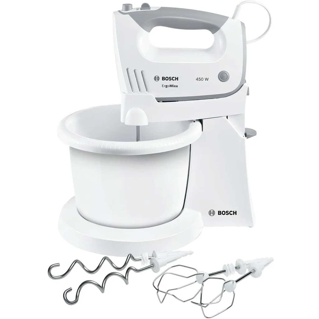 Bosch Hand Mixer With Bowl 450W 1.5L White - MFQ36460