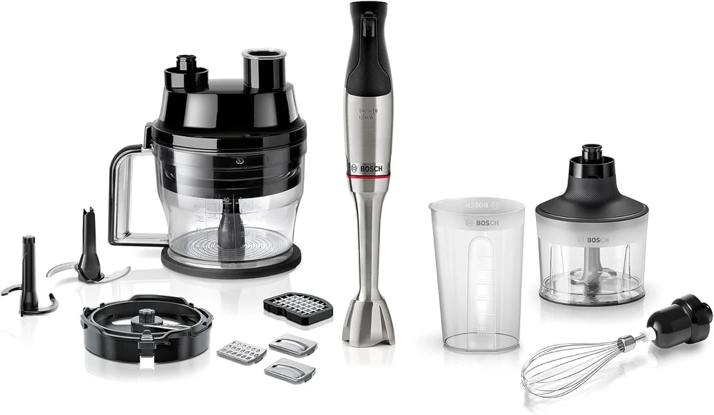 Bosch Series 6 Hand Blender ErgoMaster 1200W Stainless Steel - MSM6M8X1