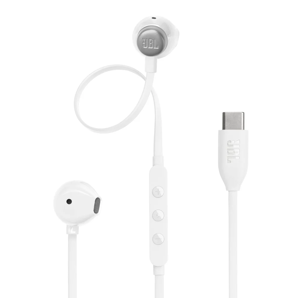 JBL Tune 305C USB-C In-Ear Headphones White - JB.JBLT305CWHT