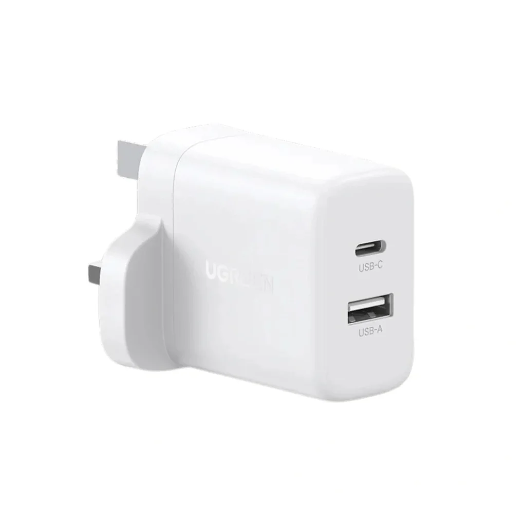 Ugreen Dual Port Wall Charger - White (45315)