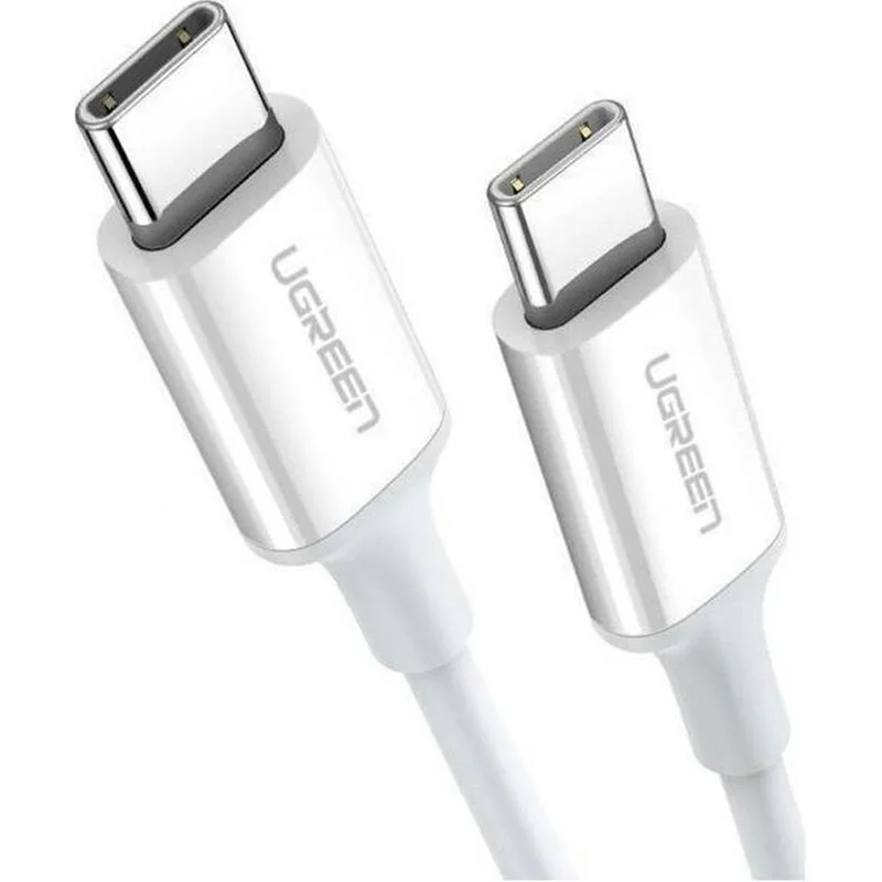 UGreen USB-C 2.0 Male To USB-C 2.0 Male 3A Data Cable - 2M (White) (US264/60520)