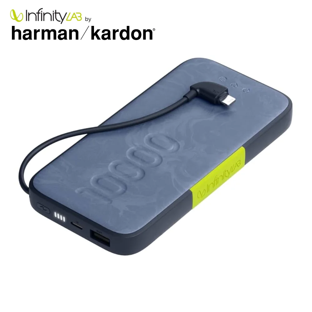 InfinityLab by Harman - InstantGo Powerbank 10000 mAh, Lightning, Blue