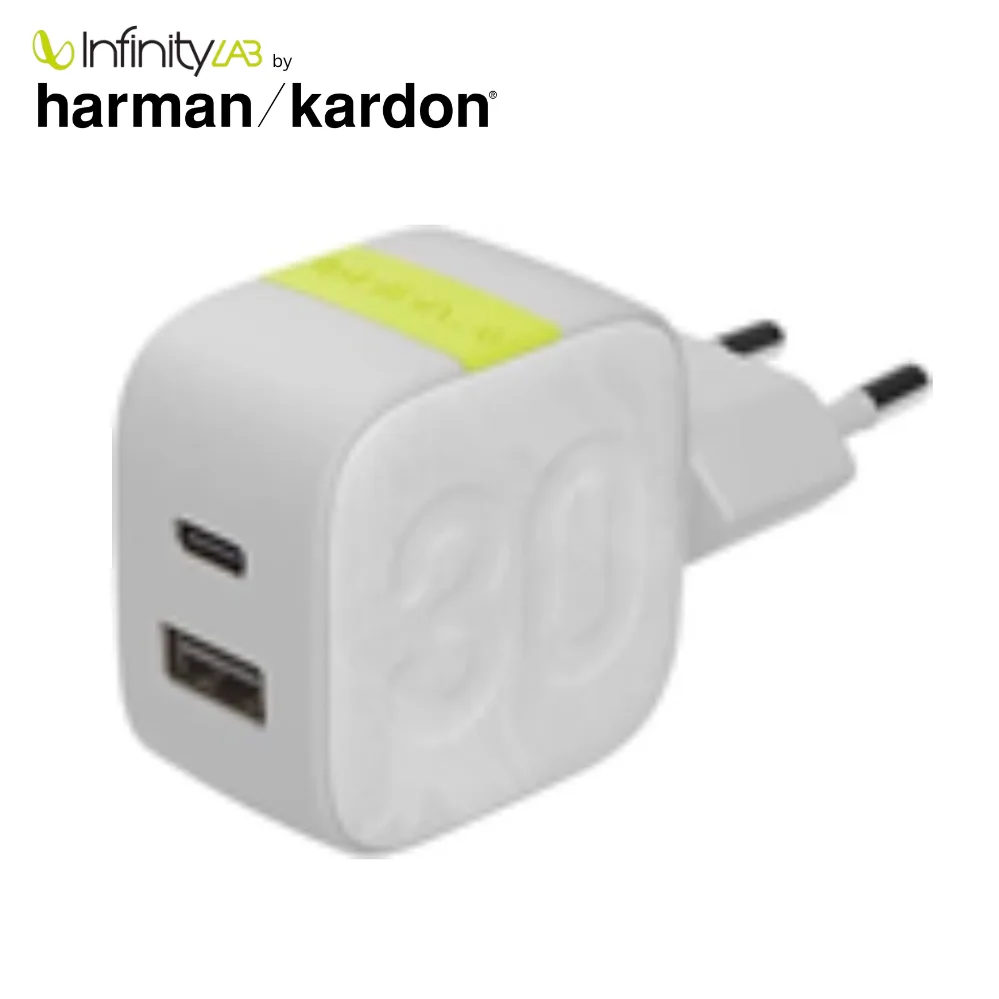 Infinity Lab InstantCharger 30W 2 USB Charger - White