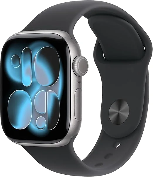 Apple Watch Series 11 GPS 46mm Space Grey Aluminium Black Sport Band S/M MEV04- MEV44
