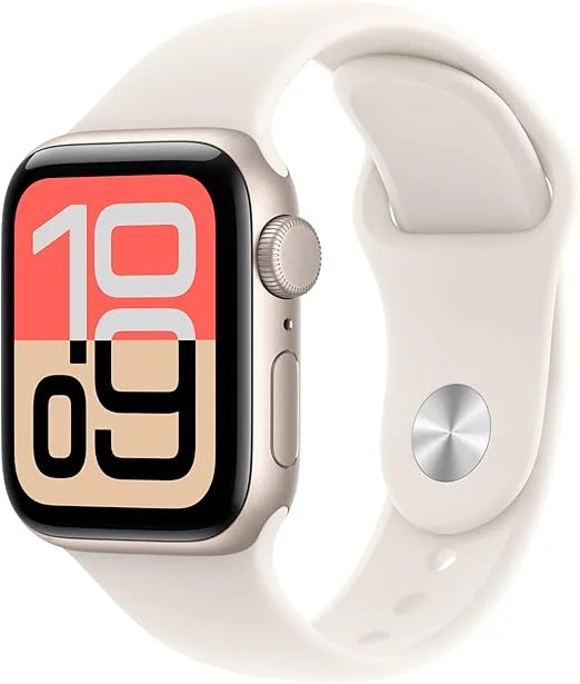 Apple Watch SE 3 GPS & Cell 40mm Starlight Aluminum Case Starlight Sport Band - MEP64 MEP74
