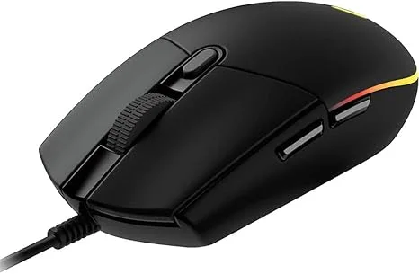Logitech G203 LSYNC Gaming Mouse - USB - Optical - 6 Button Black