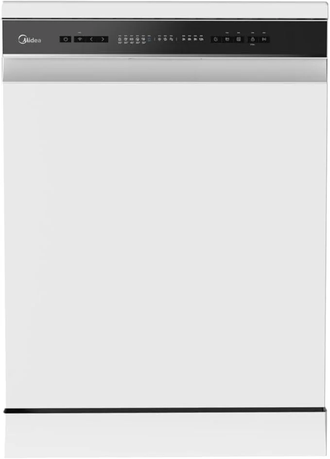 Midea 14 Place Settings 8 Programs Dishwasher White WQP14-W7633CW