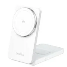 UGREEN 2-in-1 15W Magnetic Wireless Charger White W706-45057