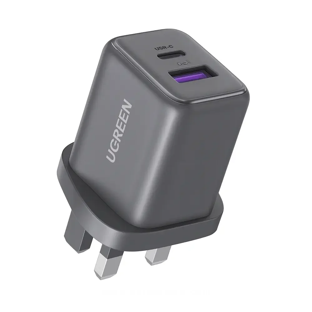 UGREEN 30W Dual Port 1A 1C USB-C Wall Charger - Black x516-65036
