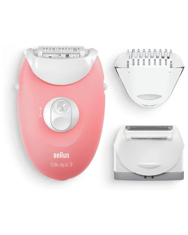 Braun epilator Silk-épil 3-440 20 tweezers 2 attachments SmartLight Flamingo Pink - 23730