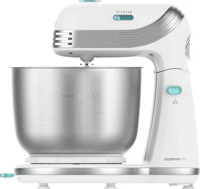 Cecomixer Easy White Stand Mixer – Dough Kneading and Whisking Machine