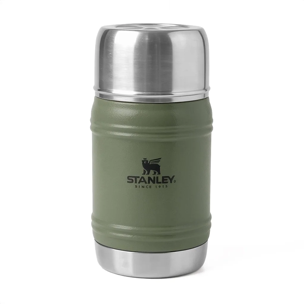Stanley The Artisan Thermal Food Jar Hammertone Stainless Steel Food Thermos 500ml Green - 10-11426-004