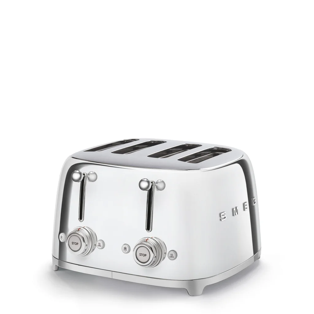 Smeg TSF03SSEU 4 Slice Toaster - Stainless Steel