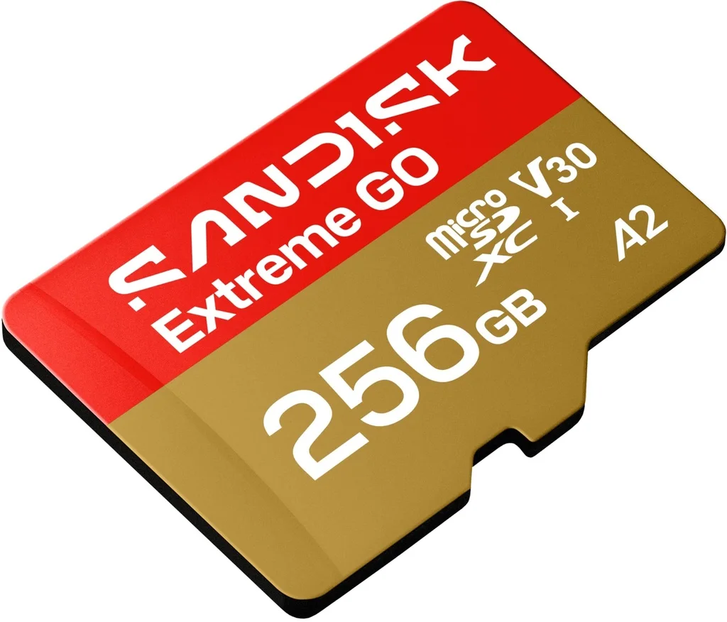 SANDISK 256GB Extreme GO microSDXC UHS-I Card 5K & 4K UHD Video 240MB/s Read 160MB/s Write