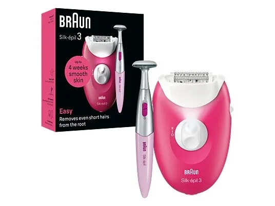 Braun Silk-Epil 3 Easy Hair Removal Device Wet & Dry Epilator - SE 3202